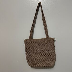 The Sak beige, crochet shoulder bag